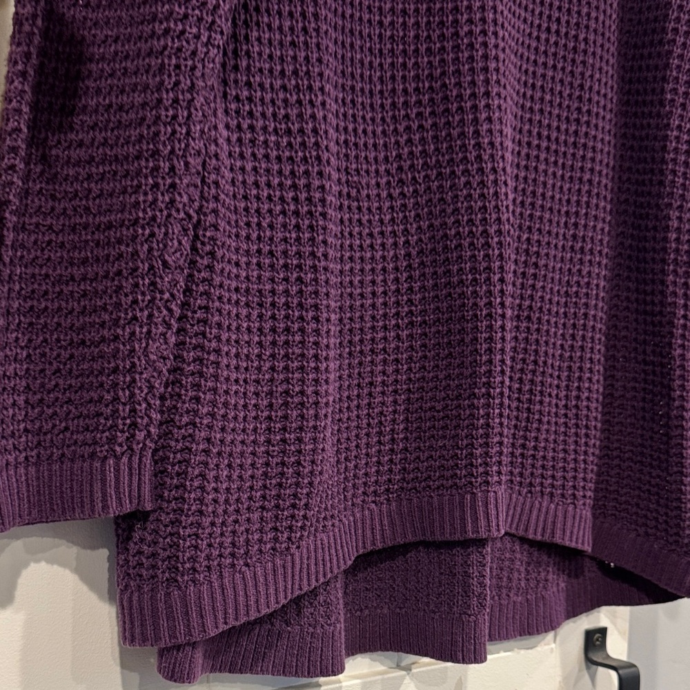 Torrid Women's Deep Purple V-Neck Sweater - Picture 3 of 6